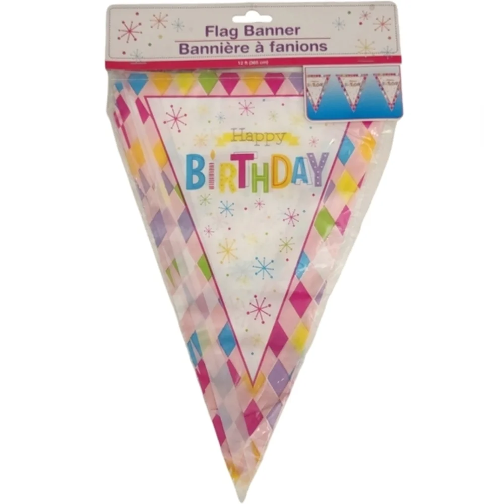 Birthday Supplies Unicorn Banners Streamer Ballon and Two‎ Packs of Cups NWT